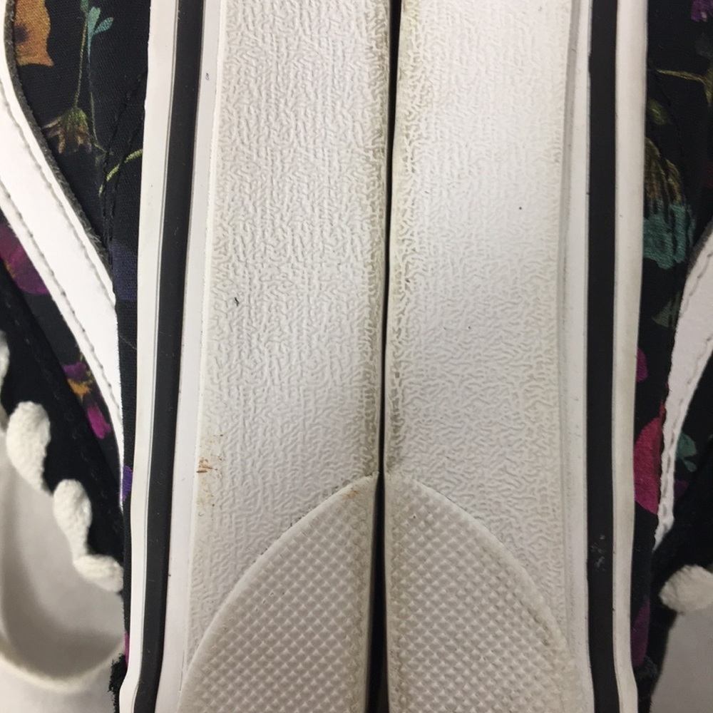 Vans Women’s Old Skool Black Floral Skate Sneakers Size 5.5 GREAT Condition - Picture 12 of 15